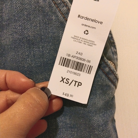 NWT Ardene Baggy Denim Overalls - XS - Picture 6 of 9